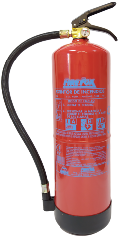 Extintor hídrico 6 LT 21A 183B 75F Extintor hídrico 6 LT 21A 183B 75F